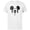 White, variant on Disney Mickey Mouse Spooky Wiggly Face Retro Distressed - Short Sleeve Cotton T-Shirt for Adults - Customized-Athletic Heather