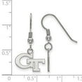 thumbnail image 2 of 925 Sterling Silver Rh-p LogoArt Georgia Institute of Technology XS Dangle Earrings; for Adults and Teens; for Women and Men, 2 of 2