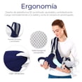 thumbnail image 2 of Canguro Porta bebe Mochila Multifuncional con asiento Color Azul Marino, 2 of 6