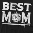 thumbnail image 2 of Popfunk Dungeons & Dragons Mother's Day Best Mom D20 Dark Unisex Adult Crewneck Sweatshirt, Black, X-Large, 2 of 5