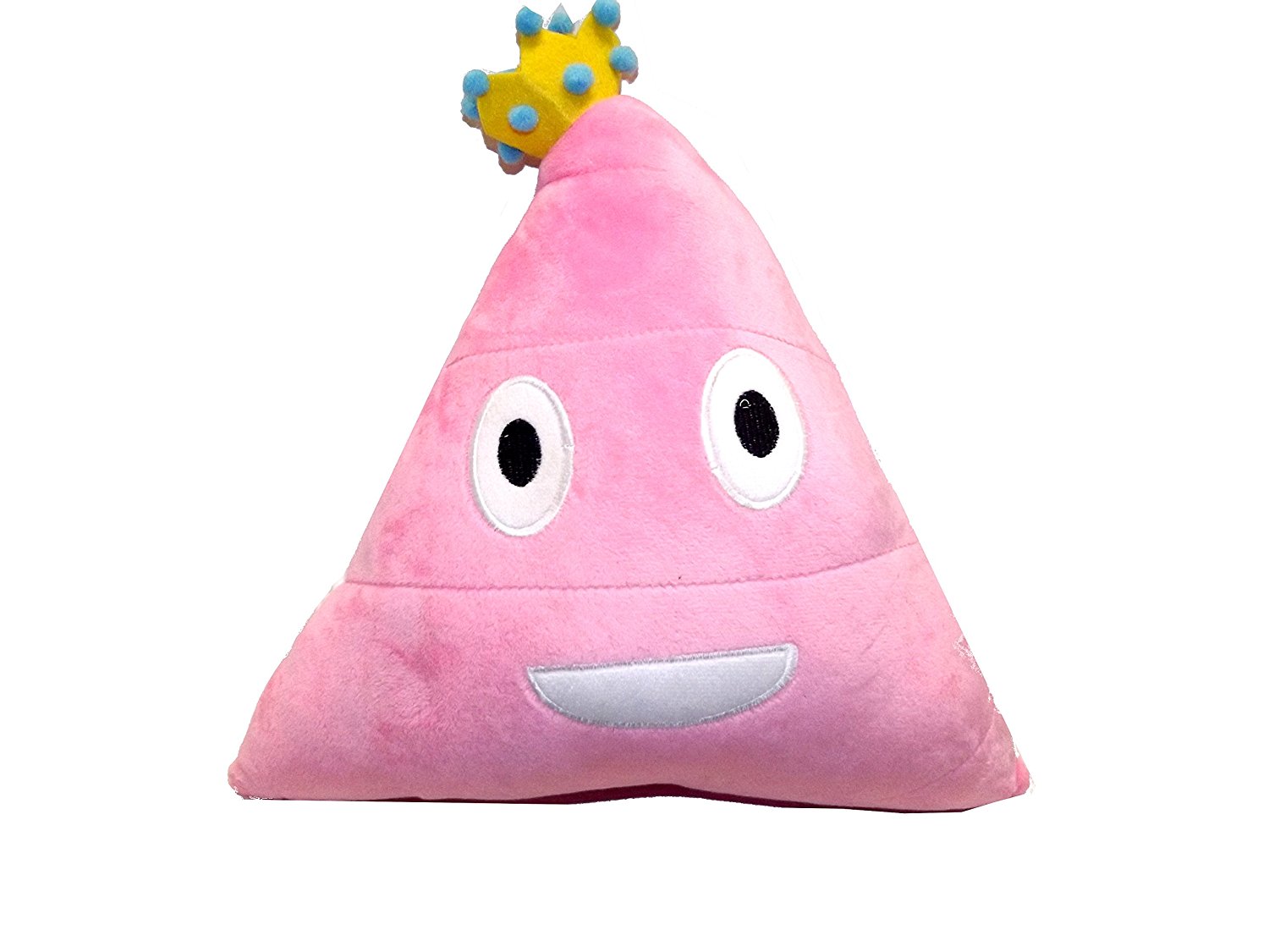 Royal Deluxe Pink Princess Poo Emoji Plush Pillow