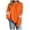 Orange, variant on TTUHYWXI Christmas Sweatshirt for Women Merry Sweater Embroidered Striped Crewneck Sweatshirts Holiday Long Sleeve Pullover (Red, S)