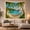 Island Hammock, variant on Tropical Beach Photorealistic with Right Side Frame Tall, Mystical Fantasy for Space Lovers, Galaxy Room Decor, Housewarming Gift, Tapestry Wall Hanging for Bedroom and Dorm