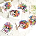 thumbnail image 4 of 6pcs Diamond Art Painting Kit Greeting Card, Rainbow Colour Big Eye Chick 5D DIY Special Shape Diamond Greeting Card Creative Gift, Christmas Thanksgiving Greeting Card Congratulation, 4 of 8