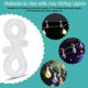 thumbnail image 2 of 50 PCS Gancho de canalón navideño de plástico Ganchos de luces navideñas blancas Ganchos de canalón para guirnaldas Clips de canalón en forma de S para decoración de fiesta LED al aire libre, 2 of 5
