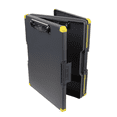 thumbnail image 2 of Dexas Duo Clipcase, Double Sided Clipboard Design, 13” x 10”, Gray/Yellow, 2 of 6