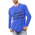 thumbnail image 1 of Blusas y camisas de manga larga con cuello redondo para hombre, deportivas, fitness, hogar, pijamas estampados, camiseta de manga larga con cuello redondo, blusa de poliéster para hombre, 1 of 3
