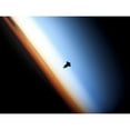 thumbnail image 2 of Silhouette of space shuttle Endeavour over Earths colorful horizon Poster Print, 2 of 2