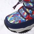 thumbnail image 4 of RIBONGZ Boys Snow Boots Winter Outdoor Waterproof Slip Resistant Cold Weather Shoes, 4 of 12