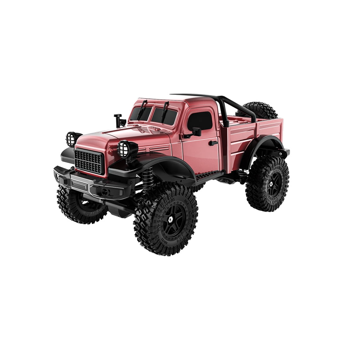 C8813 1/14 Scale 4WD Rock Crawler RC Truck, 2.4G Remote Control Off-Road Vehicle with High Torque Motor & LED Lights, 40+ Min Playtime, Waterproof ESC for Teens and Adults