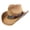 B, variant on Western Sun Hat, Wide Brim Western Cowboy Sun Hat, UV Protection Ranch Cap, Summer Outdoor Hat for Beach Camping Hiking Travel Daily Use