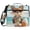 Beach-fox, variant on Vintage Circus Printed Zipper Binder with Handle&Shoulder Strap 2 inch 3 Ring 500+300 Sheet Capacity File Folder Organizer