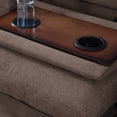 thumbnail image 2 of L Shaped Sectional Couches, Modular Fabric Corner Sofa with Cup Holder Lounge Sofa with Right Chaise for Living Room, Brown, 2 of 6