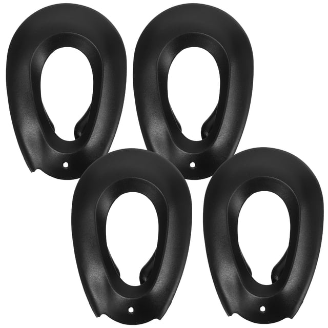 2 pares de orejeras para teñir el cabello, protector de orejas para teñir el cabello, cubierta de oreja (negro)