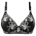 thumbnail image 3 of BAODANN Women's Embroidered Floral Plus Size Push Up Side Nipple Adjuster Bra Cover Womens Bras Push up Front Closure Women's Push up Bra Wireless Bras Small Bras for Women Brazier for Women, 3 of 3