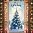 thumbnail image 2 of Snowy Design Christmas Tree Festive Banner Holiday Decoration New Year Ornament Gift Boxes for Family Gathering Seasonal Celebration Home Decor, 2 of 3