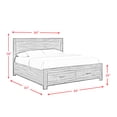 thumbnail image 4 of Picket House Furnishings Wren King 3PC Platform Storage Bedroom Set In Chestnut, 4 of 8