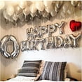 thumbnail image 4 of acdanc Reusable Happy Birthday Balloon Banner, Silver, 4 of 6