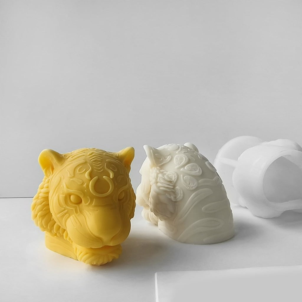 Silicone Mold 3D Head Gypsum Resin Castings Cake Baking for Fondant Chocolate Decorating Tool Head Silicone Gypsum Mold Epoxy Castings Soap Chocolate Cake Baking Tool Table Home Decorations
