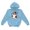 Light Blue*, variant on RUTAYY Girls Pullover Hoodie Halloween Cartoon Graphic Long Sleeve Casual Fall Sweatshirt with Front Pocket for Kids Black
