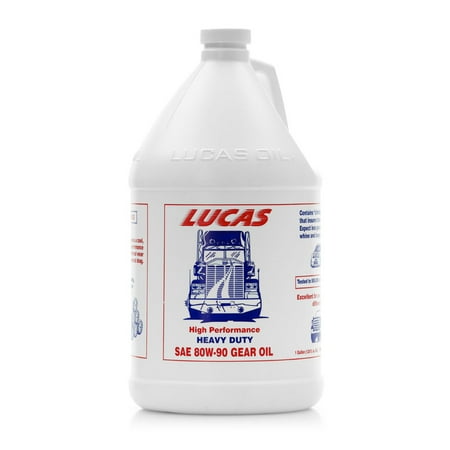 Lucas Oil Heavy Duty SAE 80W-90 Transmission & Differential Lube Gear Oil, 1 Gal