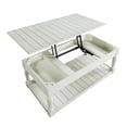 thumbnail image 4 of Steve Silver Hemingway White Alabaster Lift Top Coffee Table, 4 of 12