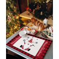 thumbnail image 6 of Christmas Placemats Set of 4, Christmas Gnome Place Mats Snowflakes Red Buffalo Check Plaid Placemat Table Decoration for Kitchen Table Dinner Xmas Holiday Party Home Decor Indoor Outdoor 13x19 Inch, 6 of 9