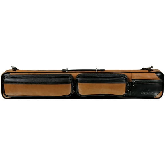 Longoni Giotto Autunno Luxury Leather Pool Carom Billiard Soft Cue Case 4 x 8