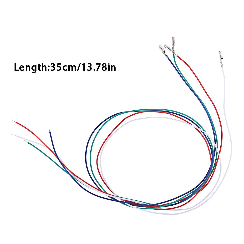 3/4 pieces of cartridge唱头 cable lead wire connectors, for turntable唱头 head shell replacement accessories plastic#