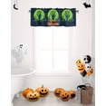 thumbnail image 6 of Halloween Valances for Windows Spooky Zombie Hand Window Curtain Rod Pocket Tombstones Creepy Cemetery Holiday Window Treatment Decor Valances for Kitchen Living Room Bedroom 42x12in, 6 of 7