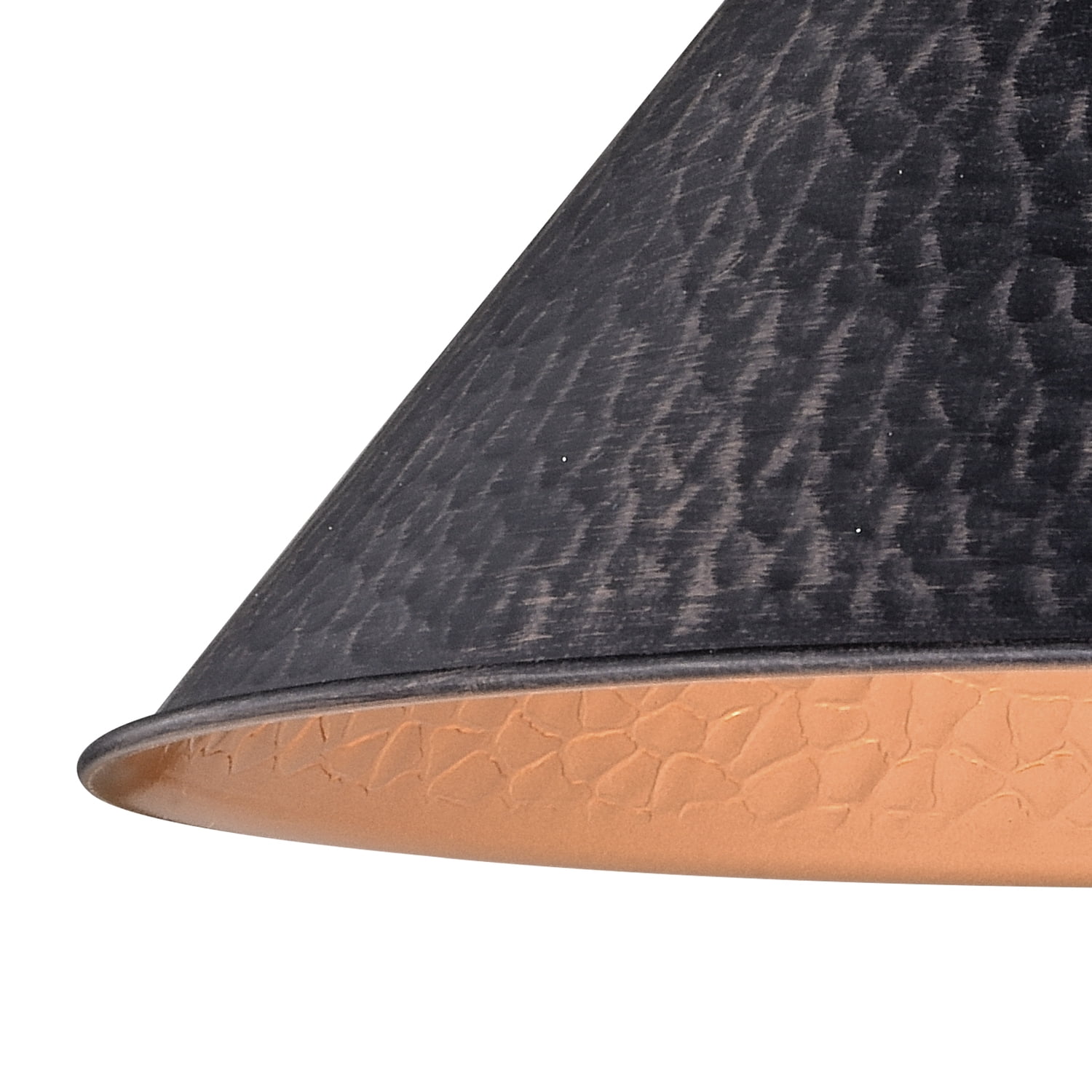 Farmhouse Pendant Light - 1-Light Barn Dome Fixture - Indoor Outdoor Ceiling Light - Aged Black Finish
