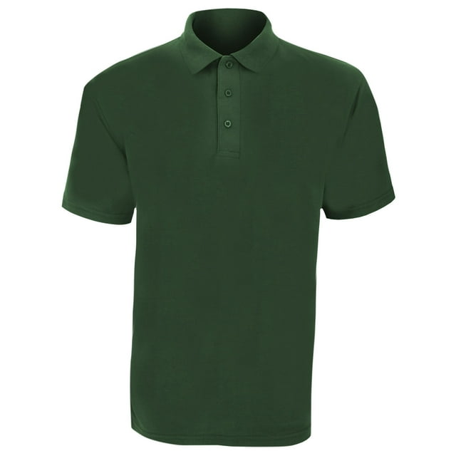 UCC 50/50 Polo à Manches Courtes en Piqué Uni pour Hommes