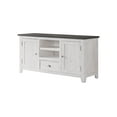 thumbnail image 3 of Martin Svensson Home Monterey Solid Wood TV Stand in White with Gray Top, 3 of 9