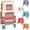 A, variant on 5 Pack Stools for Classroom, Wanan 18.8" H Stackable Colorful Nesting Plastic Stool, Backless Chairs Flexible Seating for School, Home