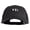 Charcoal Black, variant on Three Stripe Damselfish Embroidered Big Size Garment Washed Cotton Twill Mesh Cap - Brown Beige XL-3XL