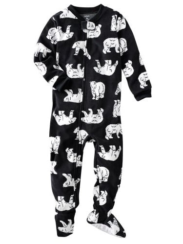 NEW Carter's Buffalo Plaid Polar Bear Fleece Sleeper 1 pc Pajama Boys size 6