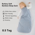 thumbnail image 2 of BubblePanda Bamboo Sleep Sack 2t-3t 0.5 Tog Soft Lightweight Toddler Sleep Sack 24-36 Months for Babies 2-Way Zipper Wearable Blanket Baby 3t, 2 of 7