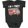 thumbnail image 3 of Inktastic I'm 2 Fire Truck 2nd Birthday Boys or Girls Baby Bodysuit, 3 of 5