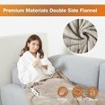 thumbnail image 5 of Tefici Heated Blanket Throw，50"x60"Double Flannel Heating Blanket for Home Office, Electric Blanket 4 Hours Auto-Off & Over-Heat Protection,Camel, 5 of 9
