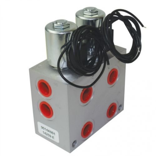 Hydraulic Solenoid Double Selector Valve 2 Spool 3000 PSI