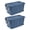 Blue, variant on 160 Quart (40 Gallon) Wheeled Clear Plastic Storage Bin 2-Pack Gray - Industrial Tote with Handle Drip-Resistant Lid