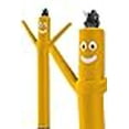 thumbnail image 3 of LookOurWay Air Dancers Inflatable Tube Man Attachment - 10 Feet Tall Wacky Waving Inflatable Dancing Tube Guy for Business Promotion (Blower Not Included) - Yellow, 3 of 5