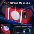 thumbnail image 3 of for iPhone 14 Case/iPhone 13 Case, Compatible with Magsafe, Translucent Matte Shockproof -Grade Protection, Strong  Phone Case for iPhone 14/13 6.1'', Red, 3 of 14