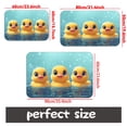 thumbnail image 6 of Yellow Duck Themed Microfiber Bathroom Door Mat, Non-Slip Backing, Super Absorbent Bath Rug, Soft Comfortable Floor Mat, Machine Washable, Ideal for Bathroom, Bedroom, Living Room, Home Decor, 6 of 9