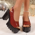 thumbnail image 2 of hopeusnice Women's Sandal Plus Size Available Height Increasing Thick Sole Comfortable Wear Suitable For Spring Summer And Fall Brown 39, 2 of 9