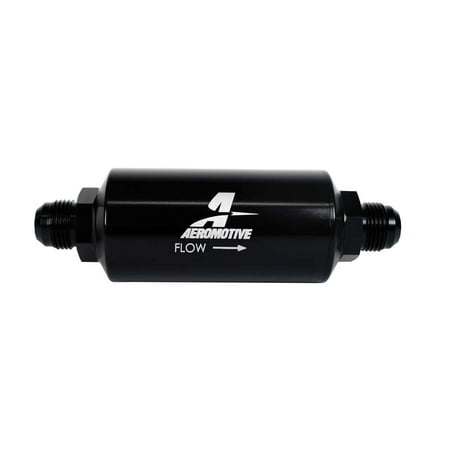 Aeromotive 10an Inline Fuel Filter 10 Micron 2in OD Black ... 10 micron inline fuel filter 