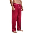 thumbnail image 1 of Mens Classic Silk Satin Pajamas Pyjamas Lounge Pants Sleep Bottoms Sleepwear Boxer, 1 of 6
