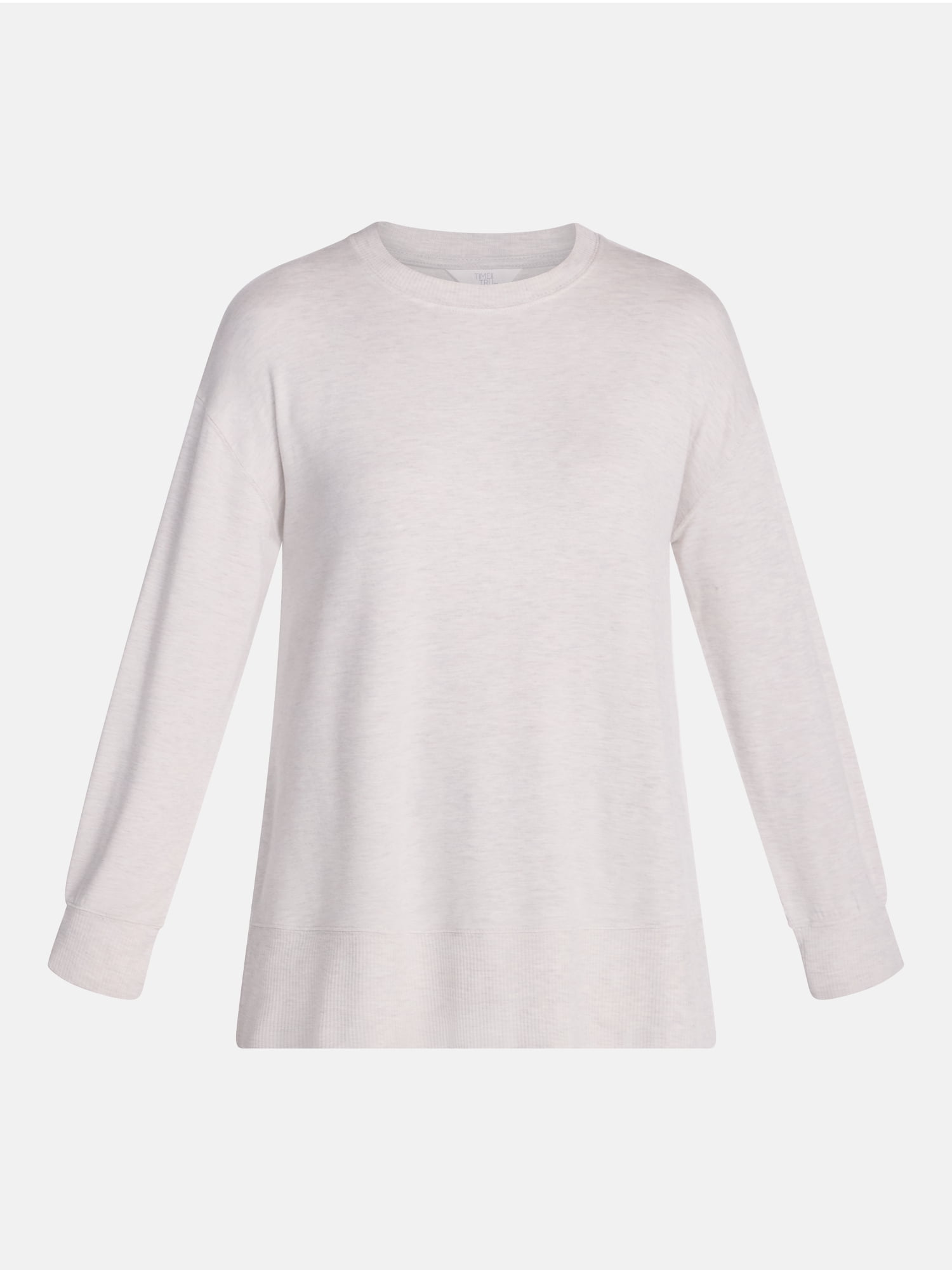 Time and Tru Women's and Women's Plus French Terry Tunic Sweatshirt, Sizes XS-XXXL