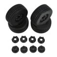 thumbnail image 3 of RC Truck Wheel, Plastic Hub RC Short Course Truck Tires Strong Cushioning Rubber Better Grip  For Replacement Black, 3 of 8