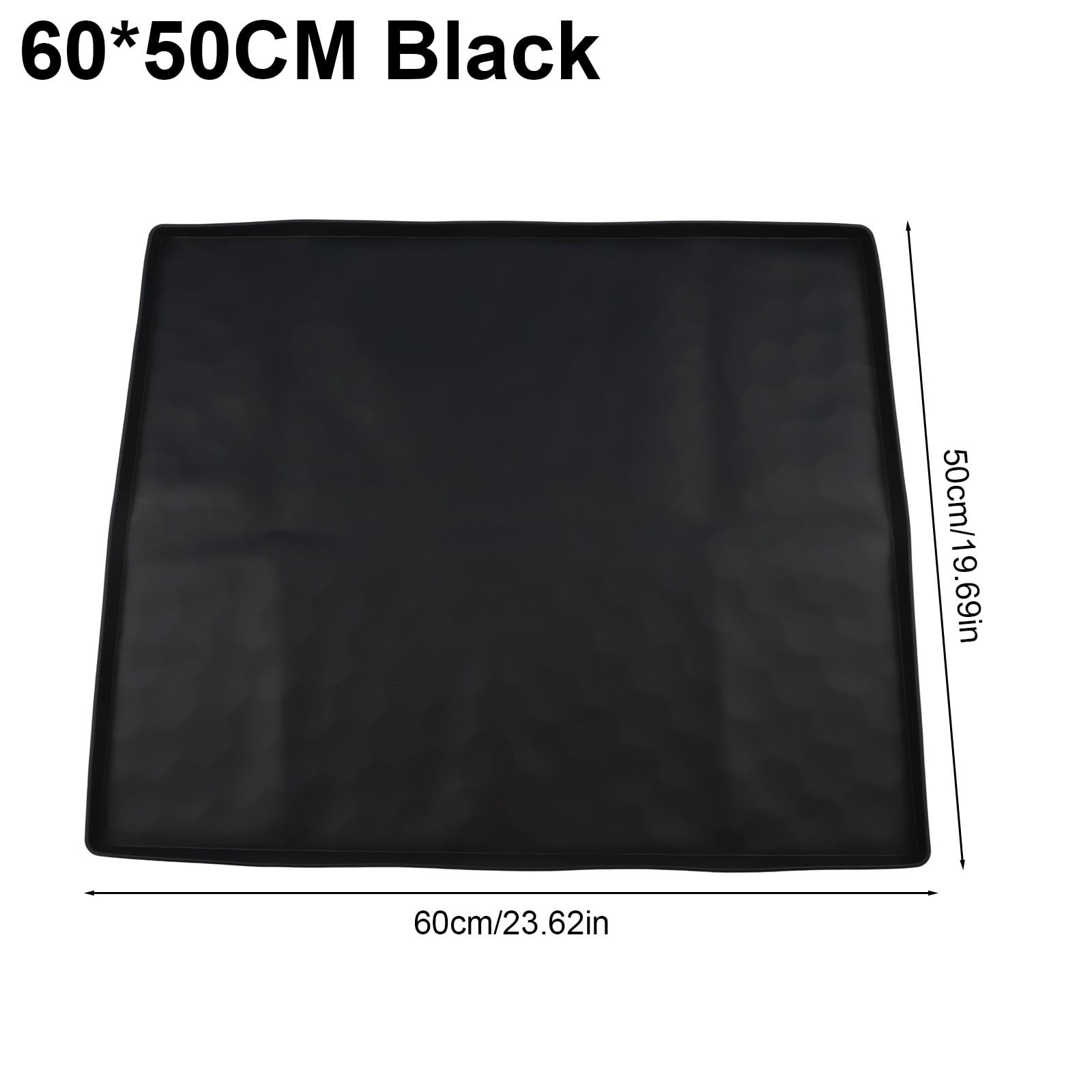 Mini Fridge Silicone Mat With Raised Edge Soft Under Refrigerator Mat Floor Protector Washable Multipurpose For Washing Machine